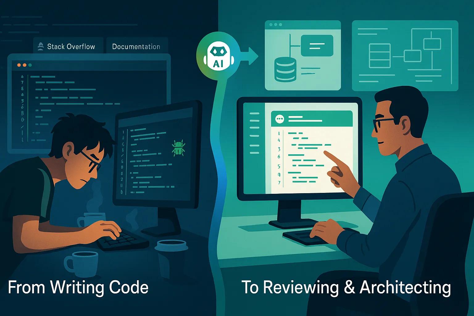 From writing code to reviewing and architecting